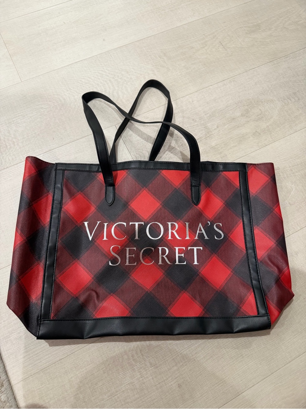 Victoria's Secret Red Plaid Tote Bag SPECIAL EDITION